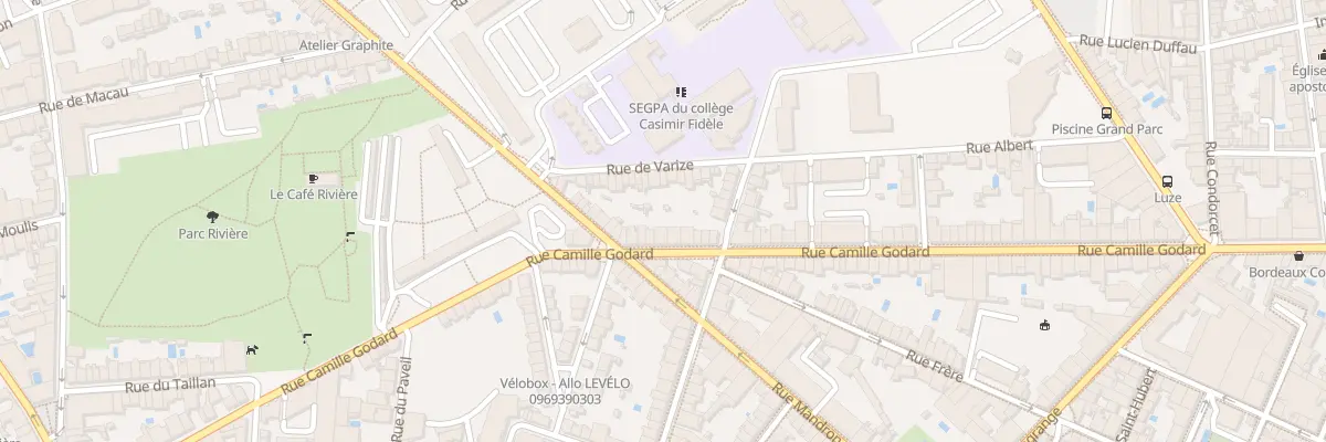 Plan du 157 Rue Camille Godard à Bordeaux
