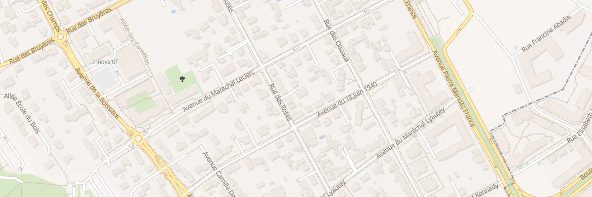 Plan du 18 Rue des Roses à Avrillé
