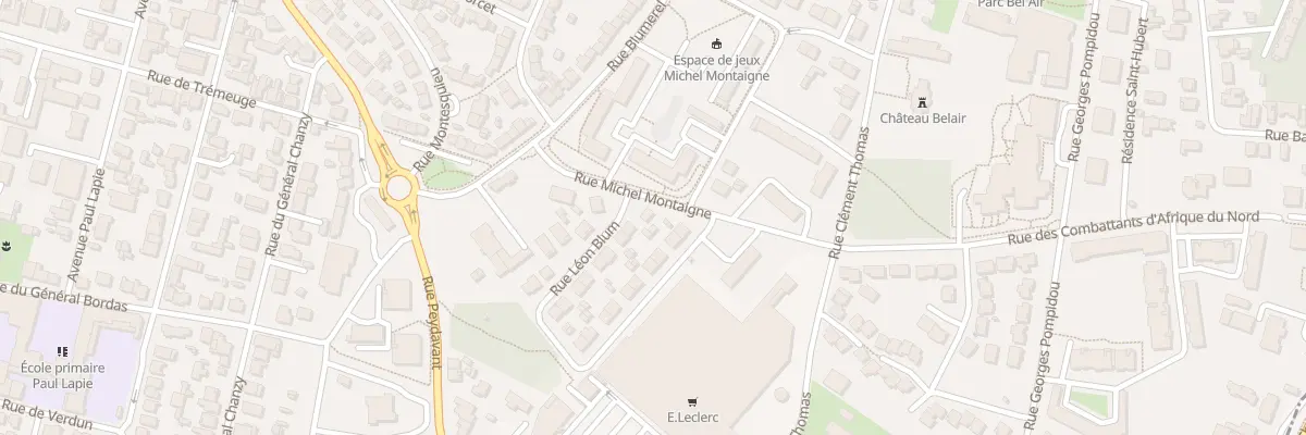 Plan du 9001 Rue Michel Montaigne à Talence