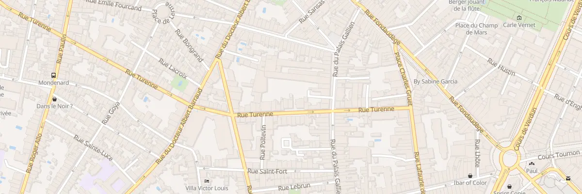 Plan du 43 Rue de Turenne à Bordeaux