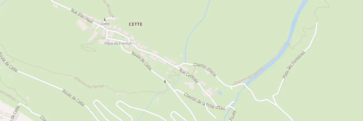 Plan du 1 Che d’Arna à Cette-Eygun