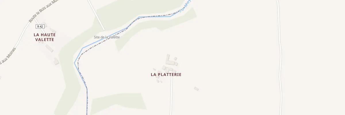 Plan du 4 La Platterie à Chantrigné