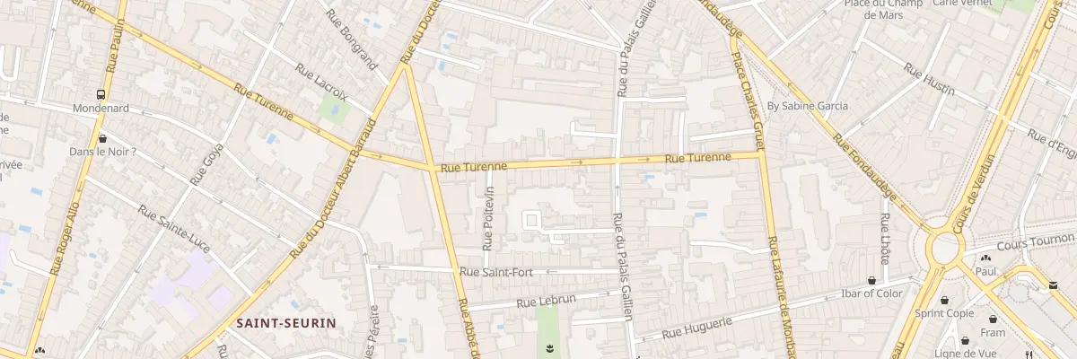 Plan du 42 Rue de Turenne à Bordeaux