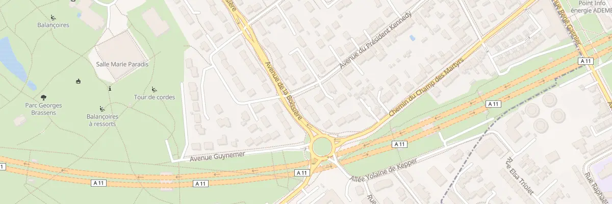 Plan du 14 Av de la Boissière à Avrillé