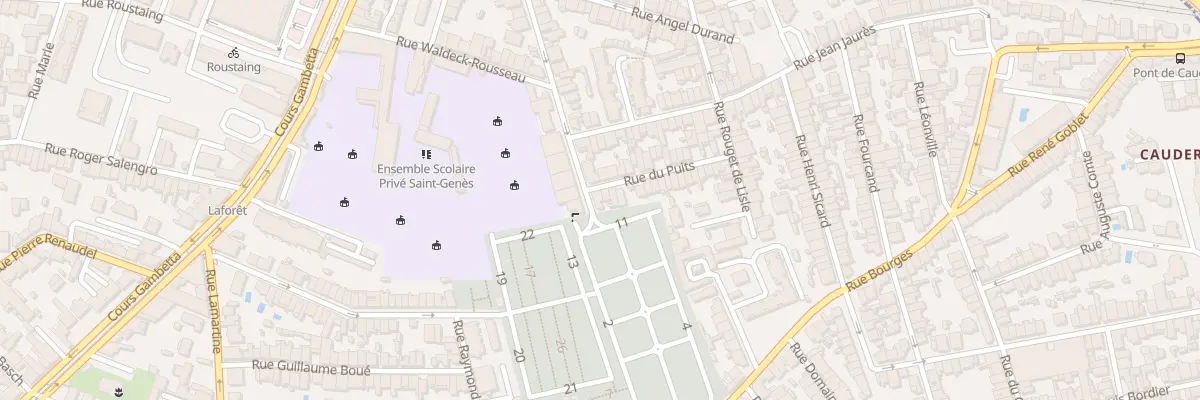 Plan du 43 Rue de la Paix à Talence