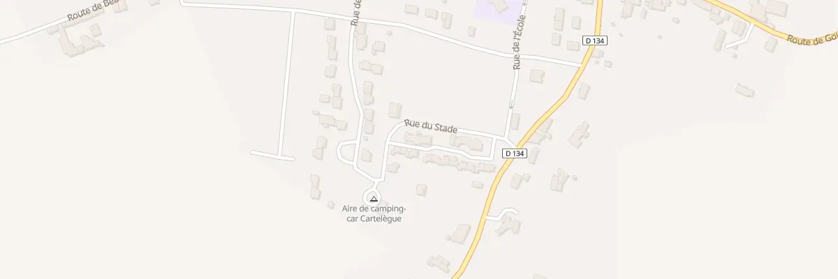Plan du 7 Rue du Stade à Cartelègue