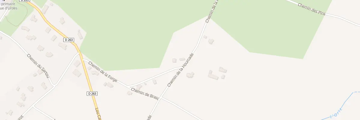 Plan du 367 Che de la Hourcade à Lacq