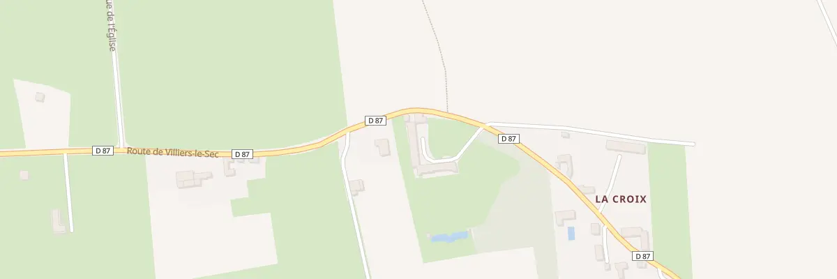 Plan du 12 Rte de Villiers-le-Sec à Bazenville