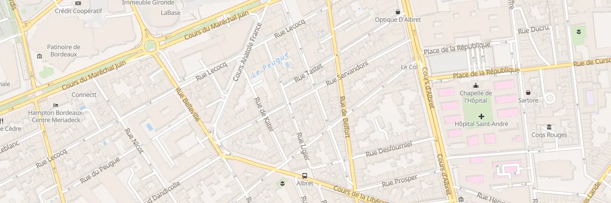 Plan du 44 Rue Servandoni à Bordeaux