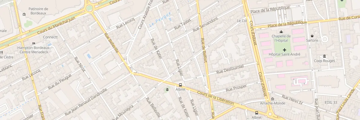 Plan du 36 Rue Ligier à Bordeaux