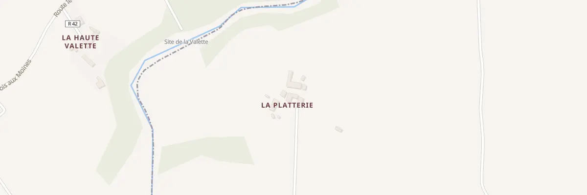 Plan du 6 La Platterie à Chantrigné