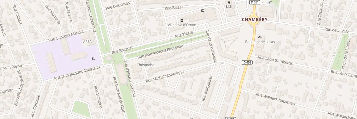 Plan du 1 Rue Michel Montaigne à Villenave-d’Ornon