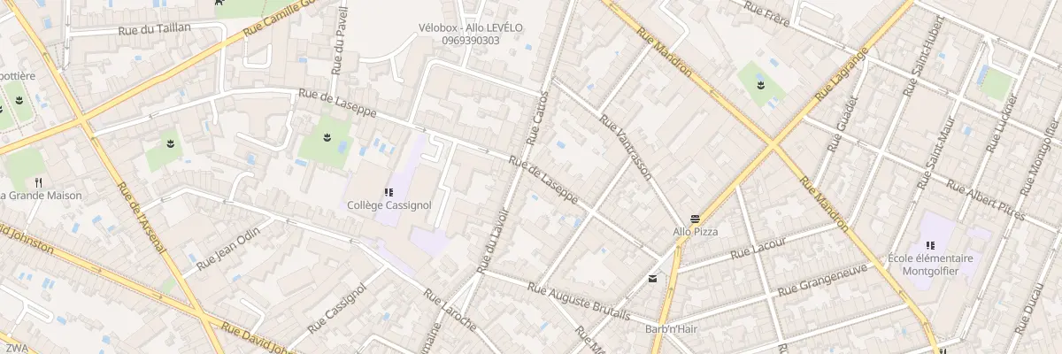 Plan du 32 Rue de Laseppe à Bordeaux