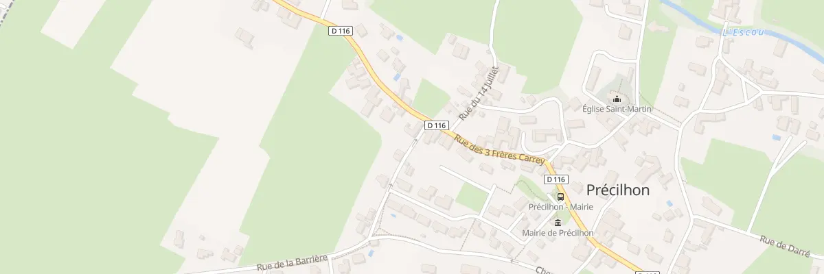 Plan du 1 Rue de la Barrière à Précilhon