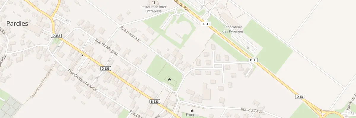 Plan du 6 Rue Hourcade à Pardies