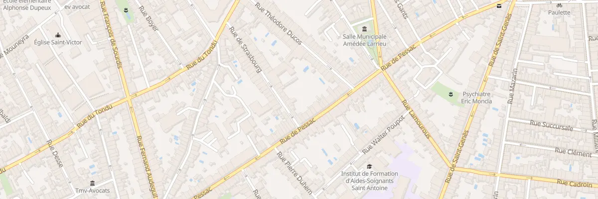Plan du 109 Rue de Pessac à Bordeaux