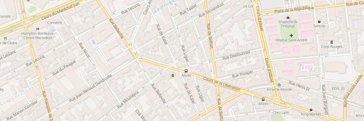 Plan du 44 Rue Mouneyra à Bordeaux