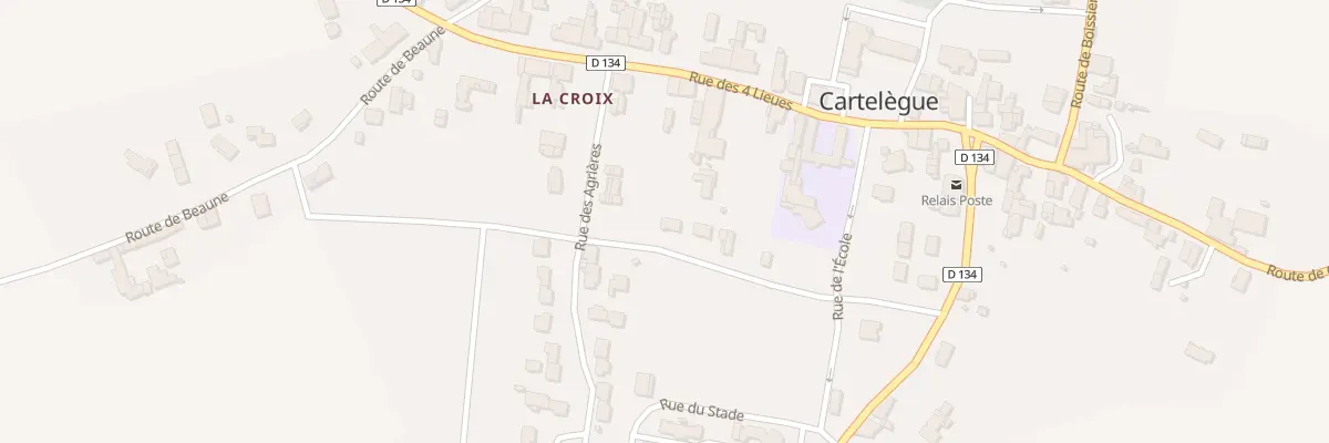 Plan du 5 Les Agrieres à Cartelègue