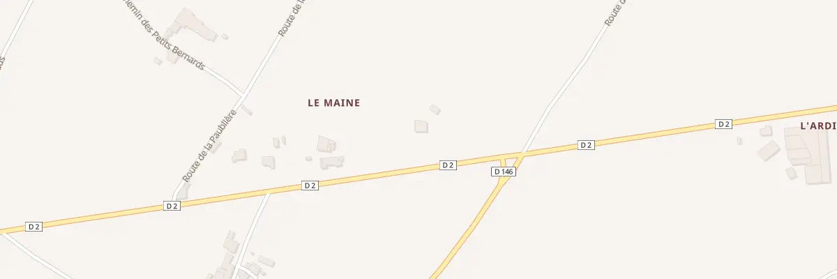Plan du 14 Rte du Maine à Saint-Genis-de-Saintonge