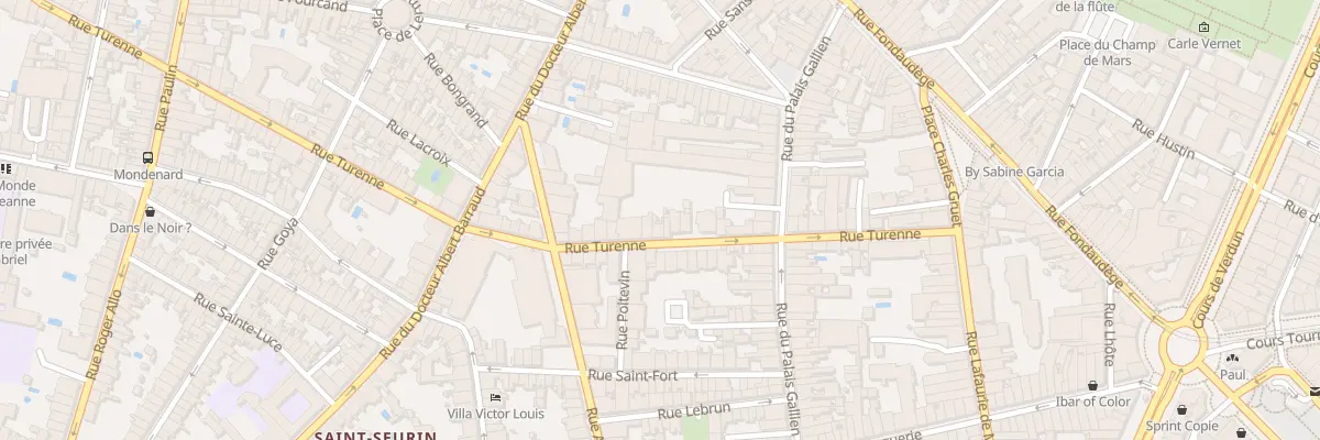 Plan du 49 Rue de Turenne à Bordeaux