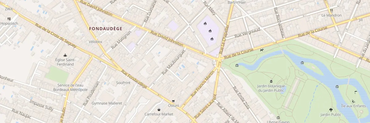 Plan du 28 Rue Maubourguet à Bordeaux