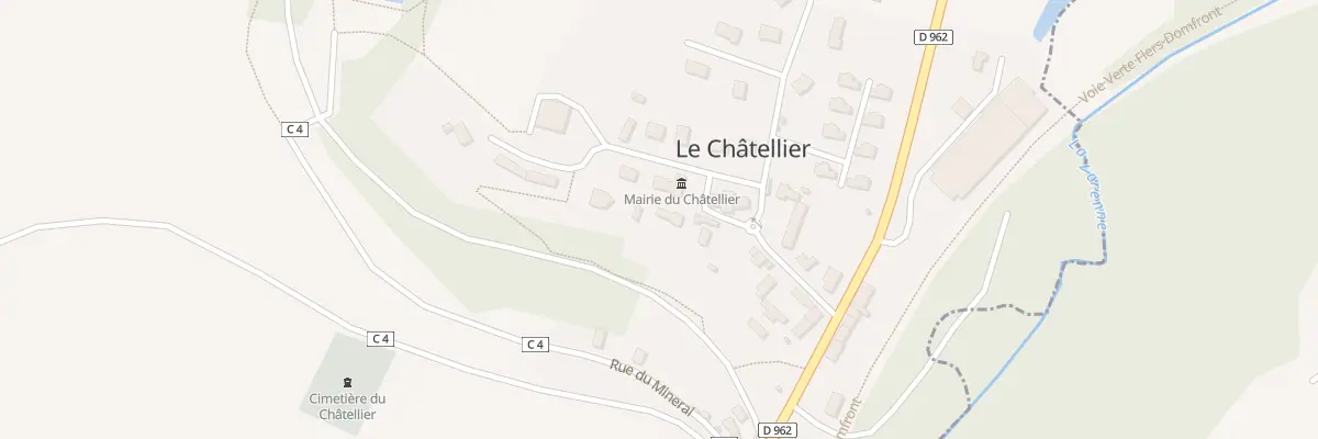 Plan du 9 Rue de L Eglise au Châtellier