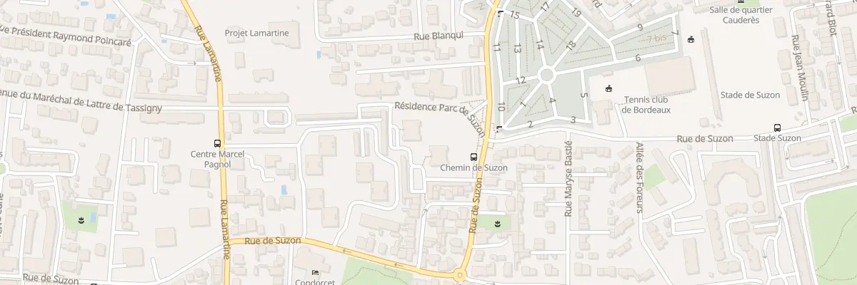 Plan du 159 Rue de Suzon à Talence