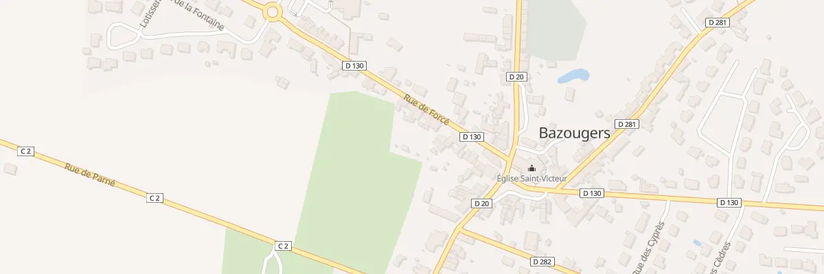 Plan du 13 Rue de Forcé à Bazougers