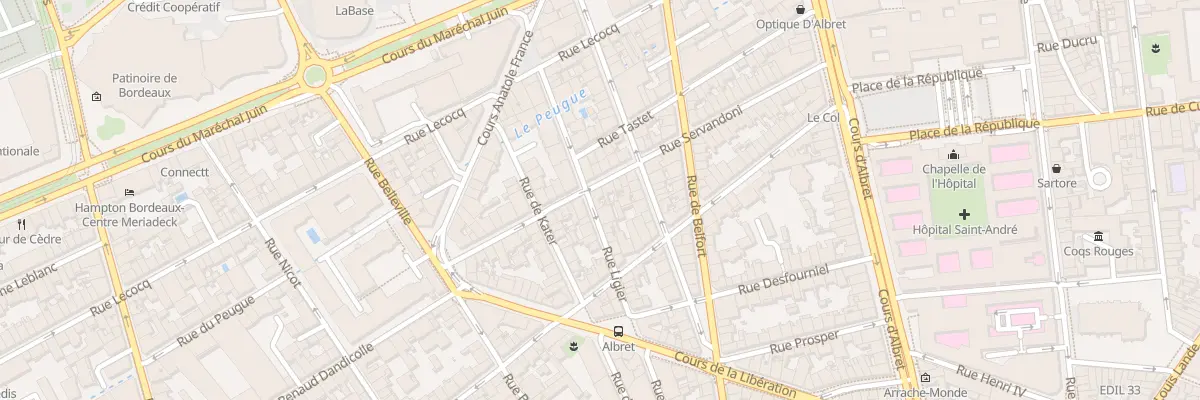 Plan du 48 Rue Servandoni à Bordeaux