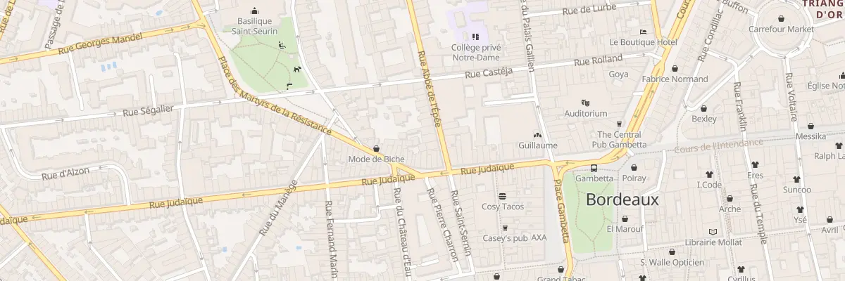 Plan du 73 Rue Abbé de l’Epée à Bordeaux