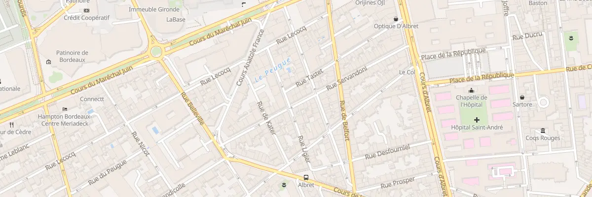 Plan du 43 Rue Servandoni à Bordeaux