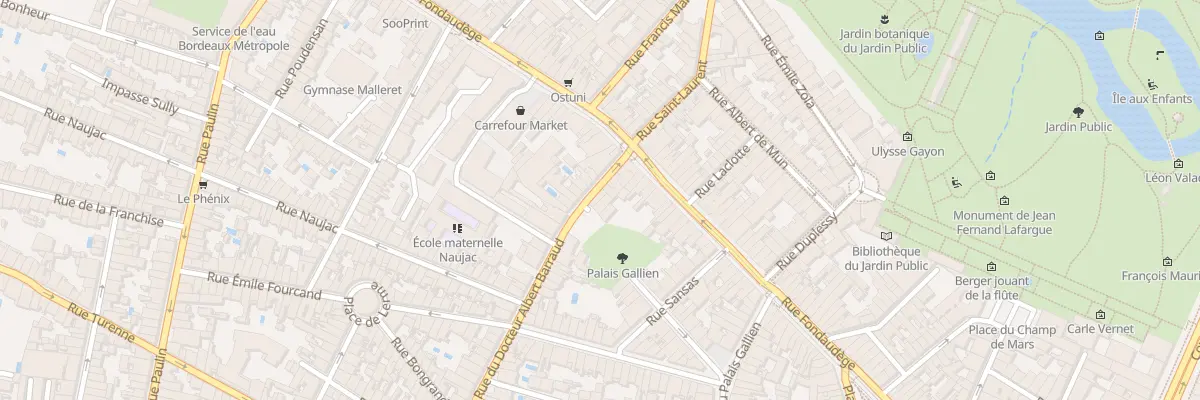 Plan du 130 Rue du Docteur Albert Barraud à Bordeaux