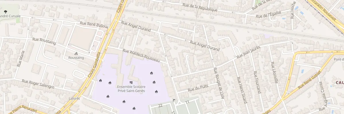Plan du 16 Rue de la Paix à Talence