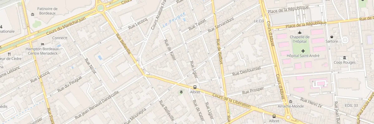 Plan du 29 Rue Ligier à Bordeaux