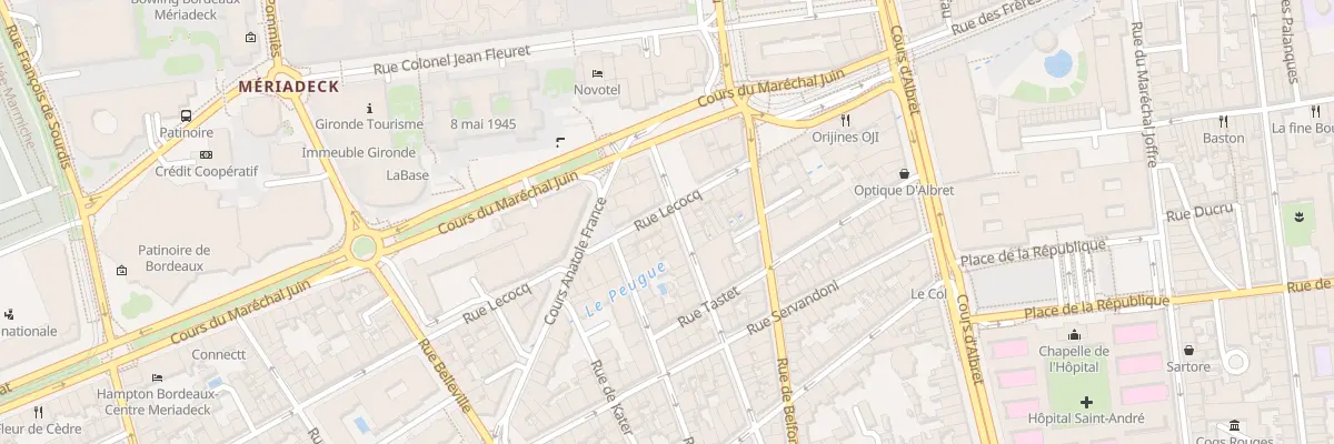 Plan du 32 Rue Lecocq à Bordeaux