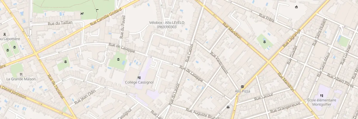 Plan du 39B Rue de Laseppe à Bordeaux