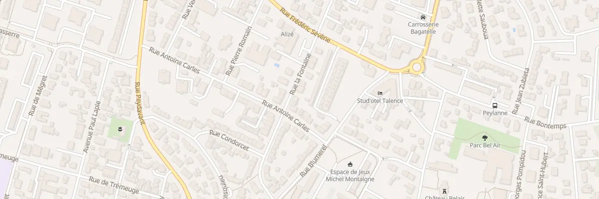 Plan du 18 Rue Lafontaine à Talence