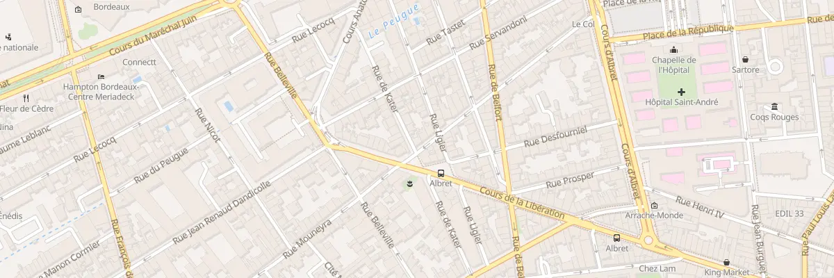 Plan du 53 Rue Mouneyra à Bordeaux