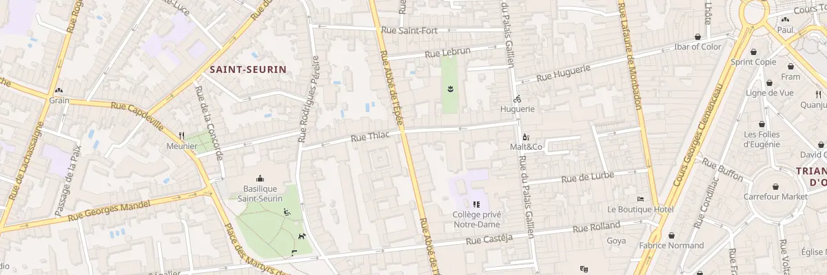 Plan du 96 Rue Abbé de l’Epée à Bordeaux