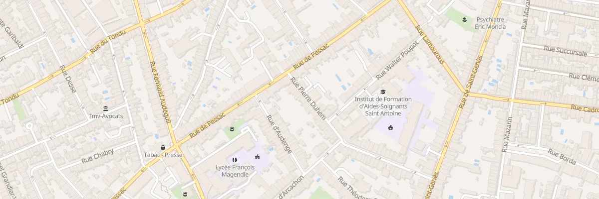 Plan du 13 Rue Pierre Duhem à Bordeaux