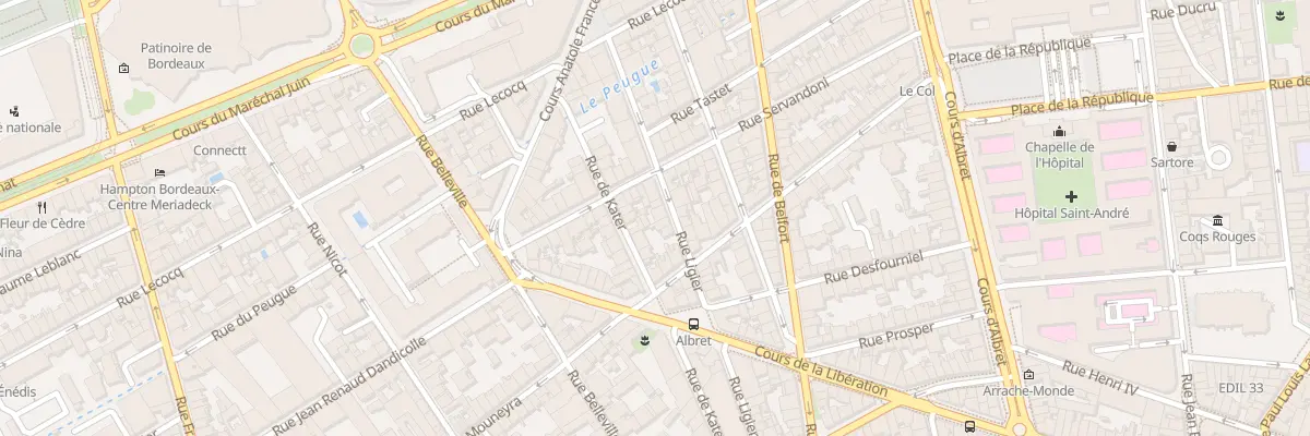 Plan du 25 Rue Ligier à Bordeaux