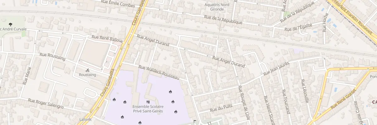 Plan du 10 Rue de la Paix à Talence