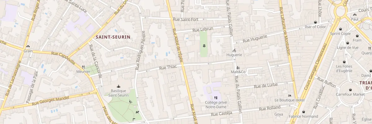 Plan du 98 Rue Abbé de l’Epée à Bordeaux