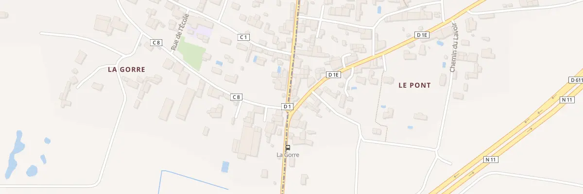 Plan du 2 Rte de la Gare Le Pont à Frontenay-Rohan-Rohan