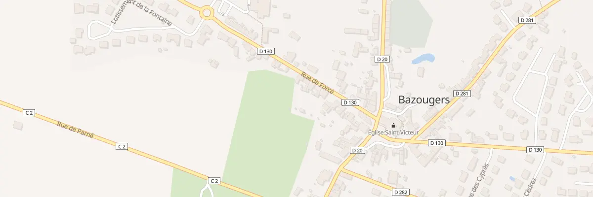Plan du 17 Rue de Forcé à Bazougers