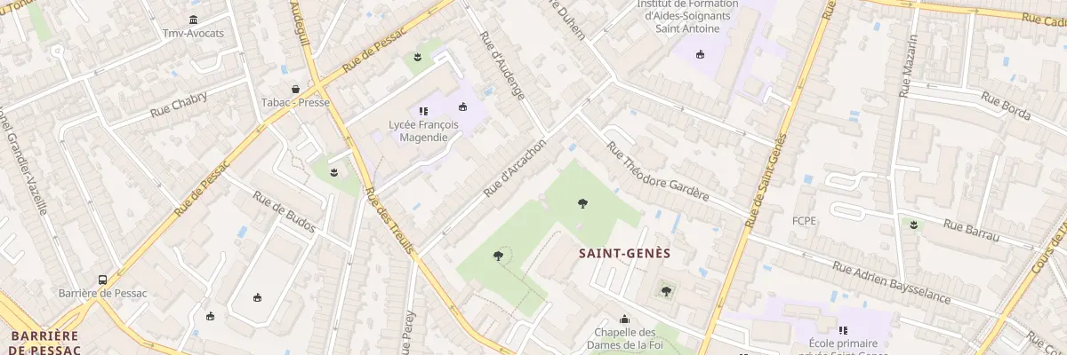 Plan du 32 Rue d’Arcachon à Bordeaux