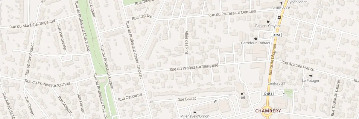 Plan du 31 Rue Professeur Bergonié à Villenave-d’Ornon
