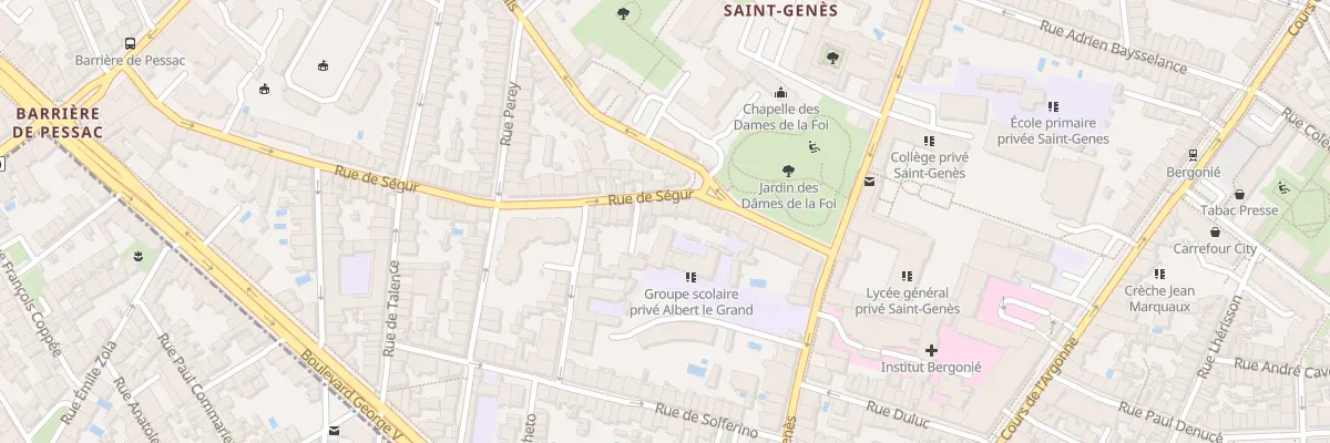 Plan du 91 Rue de Ségur à Bordeaux