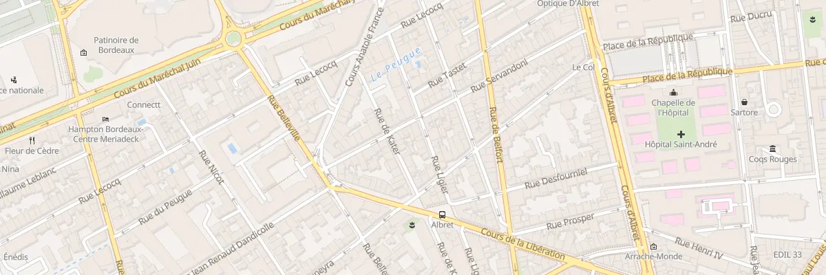 Plan du 54 Rue Servandoni à Bordeaux