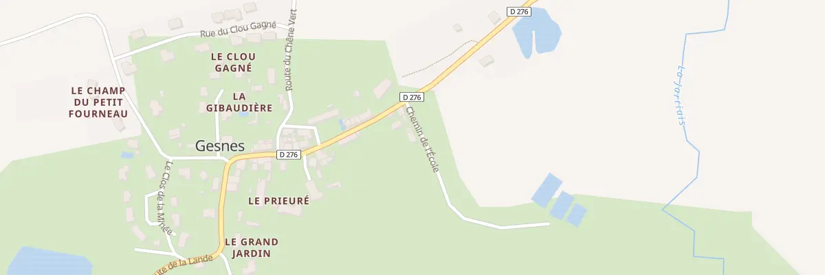 Plan du 4 Che de l’École à Gesnes